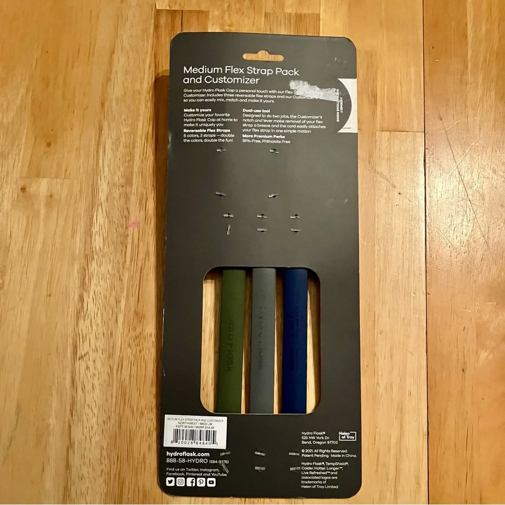 NWT Hydro Flask Medium Flex Strap Pack - Olive, Navy, Black